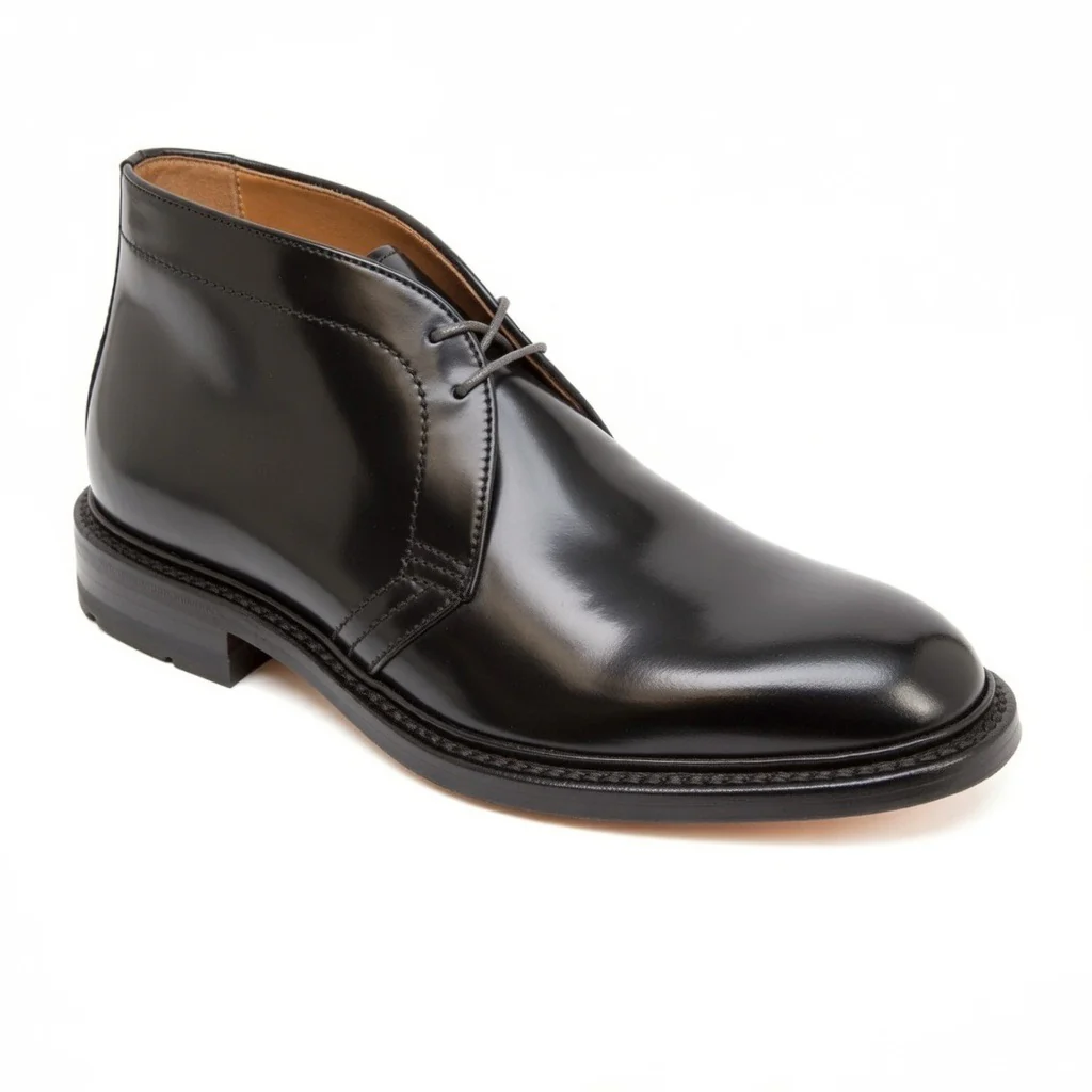 1340C - Chukka Boot with Commando Sole in Black Shell Cordovan