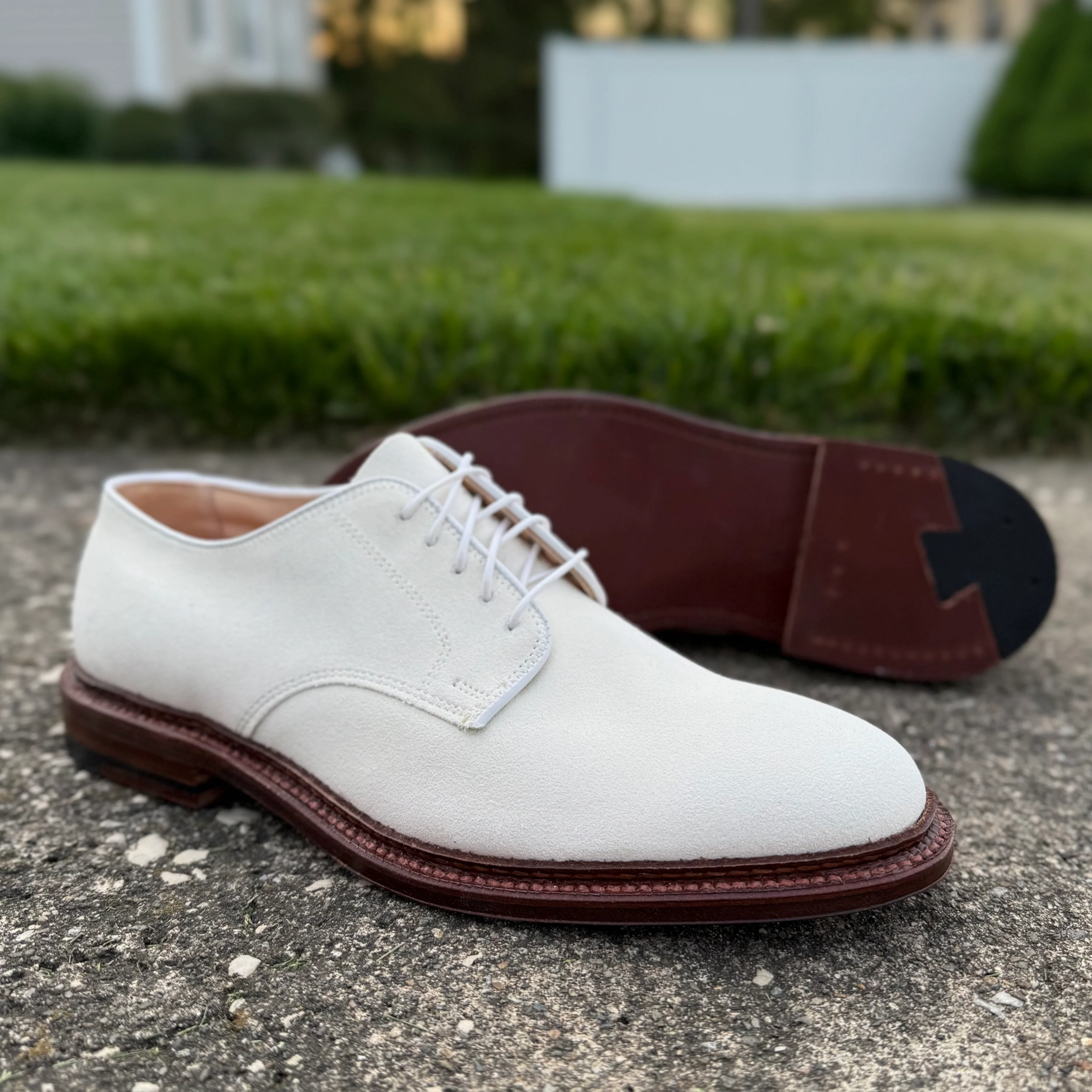 29330F - Unlined Dover in Ivory Suede - Image 4