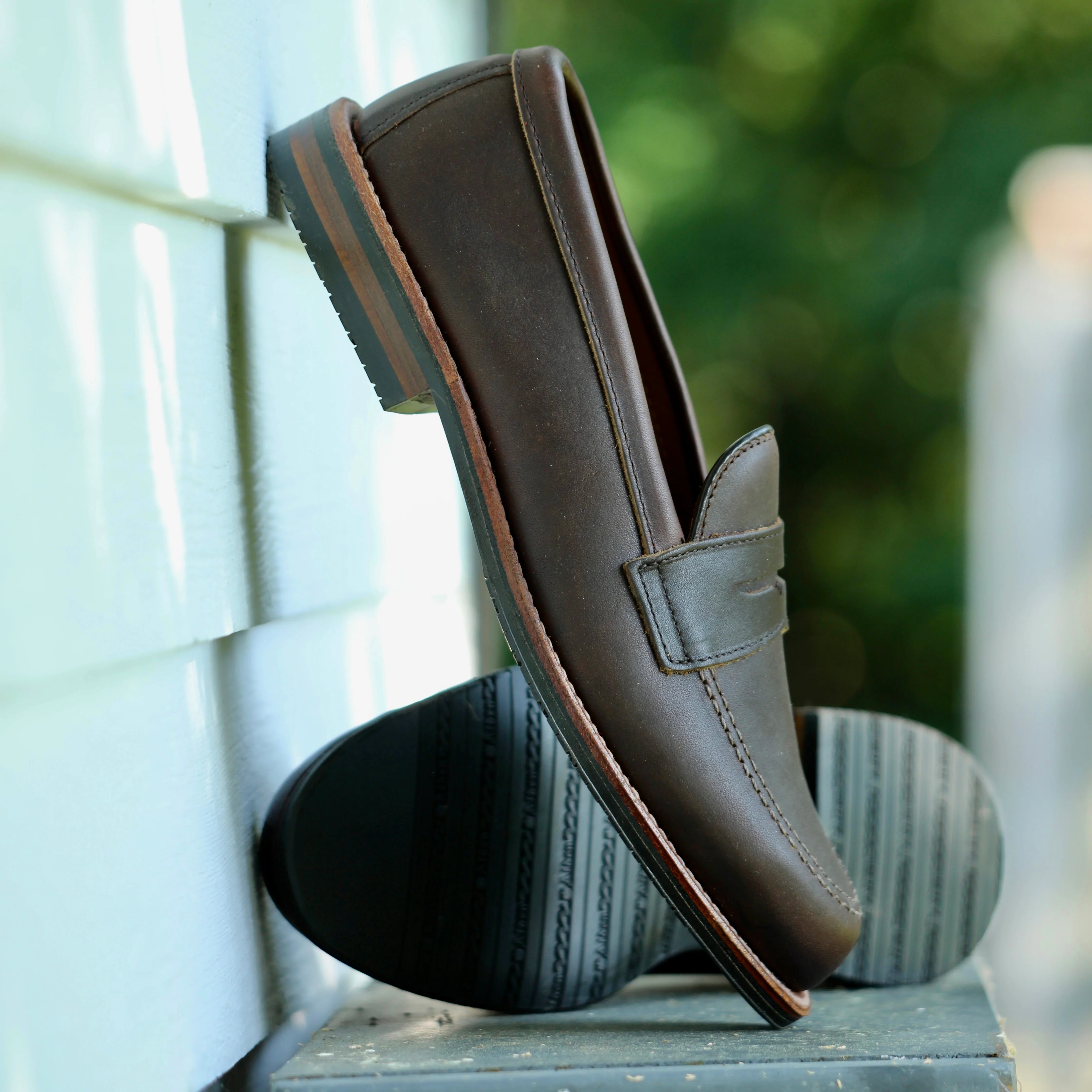 5730L- Penny Mocc in Kudu w Rubber Sole - Image 3