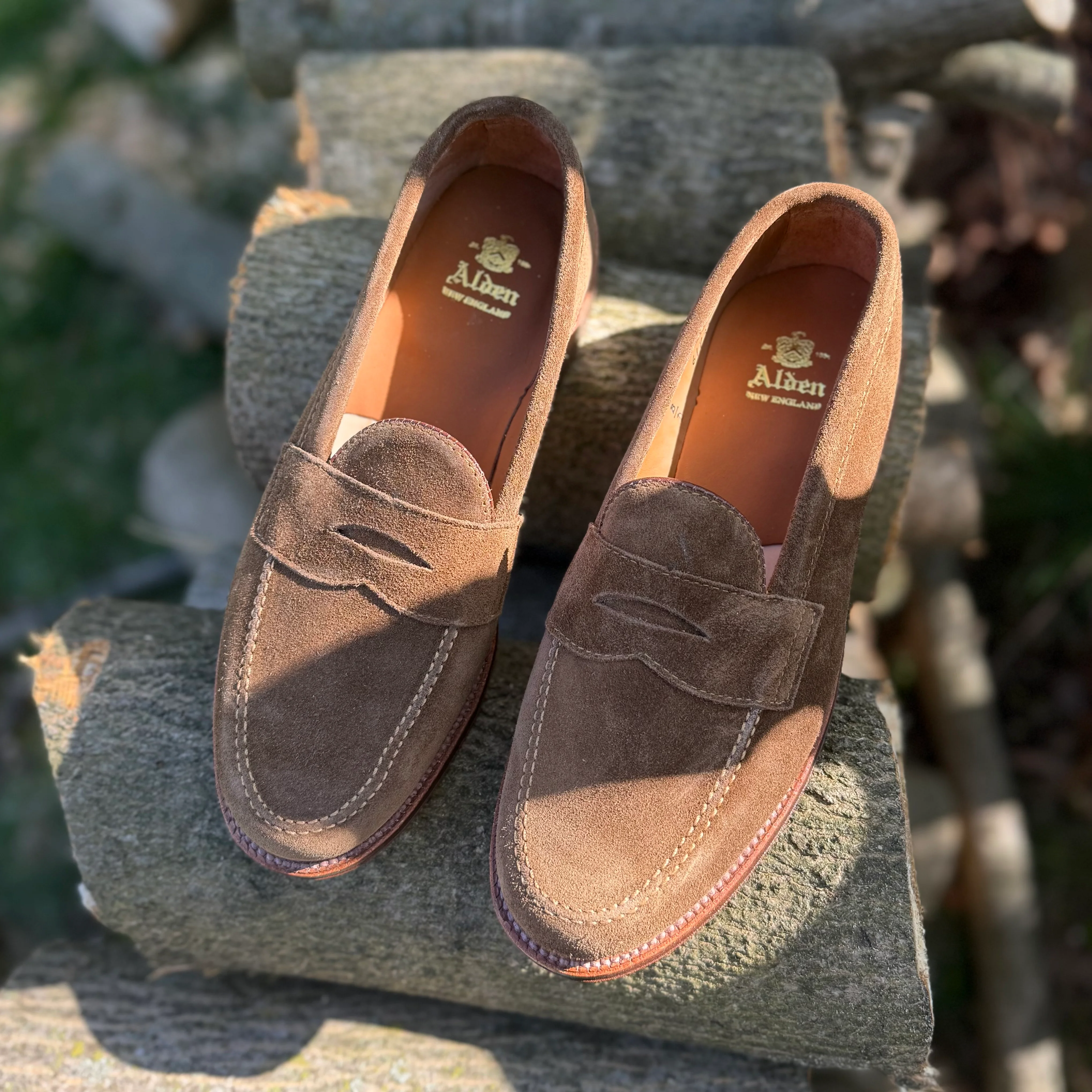 6173F - Penny Loafer in Snuff Suede - Image 5
