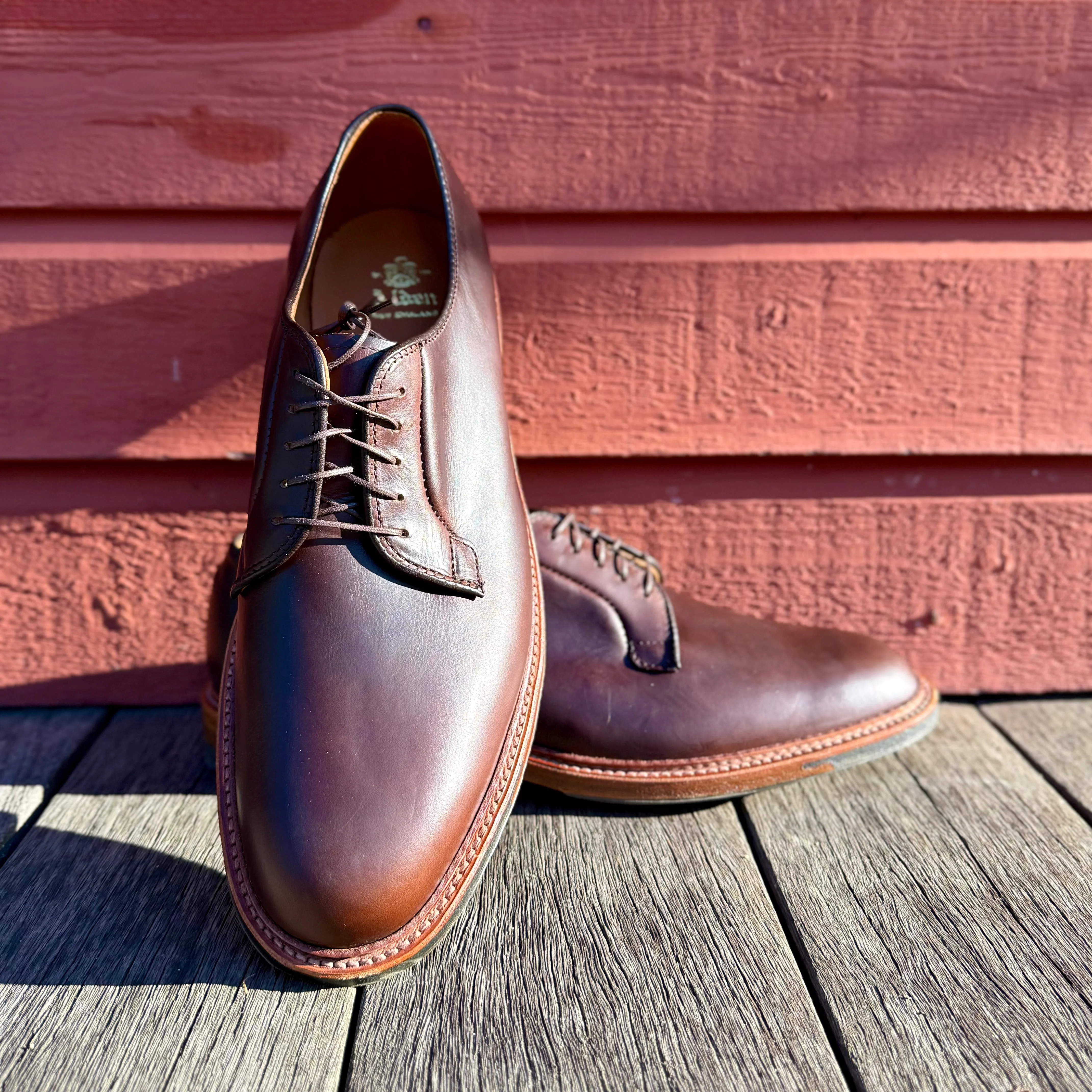 9506C - Plain Toe Blucher w Commando Brown CXL - Image 2