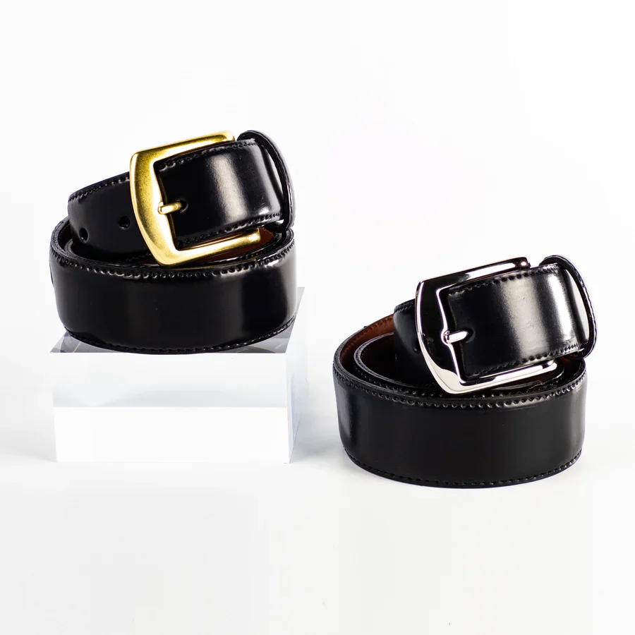 MB 5915 - Alden 38mm Black Shell Cordovan Belt