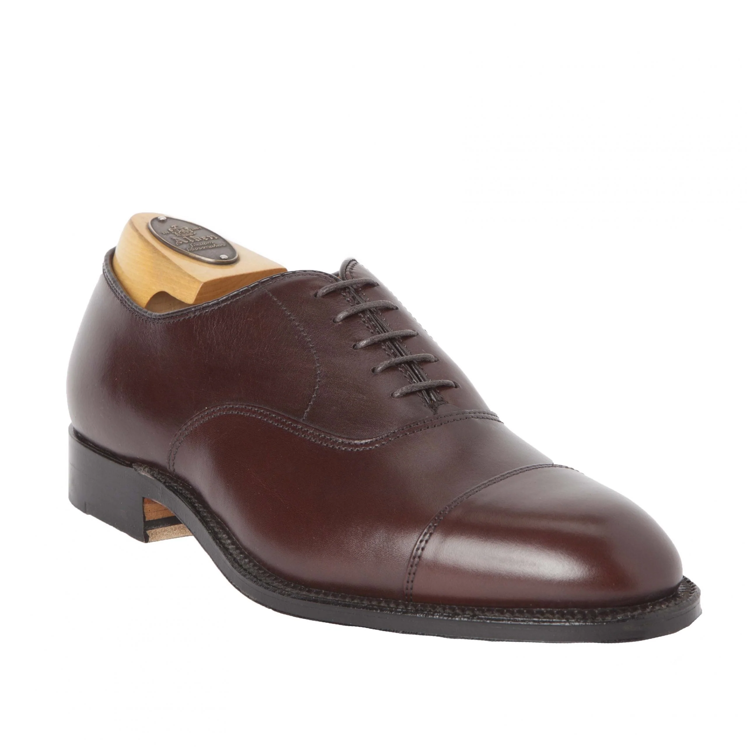 920 - Cap Toe Bal in Brown Calfskin - Image 7