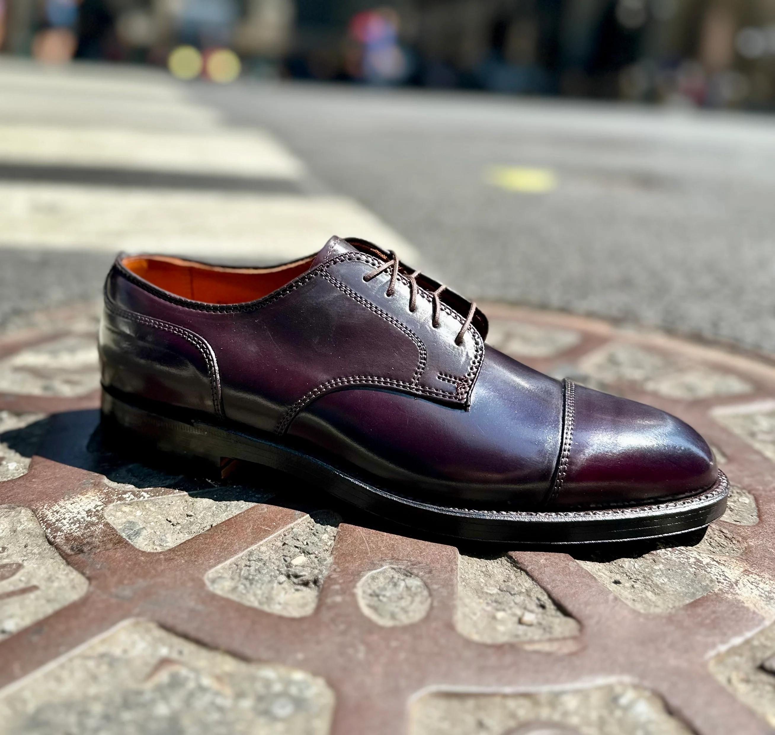 2160 - Cap Toe Blucher in Color 8 Shell Cordovan - Image 2