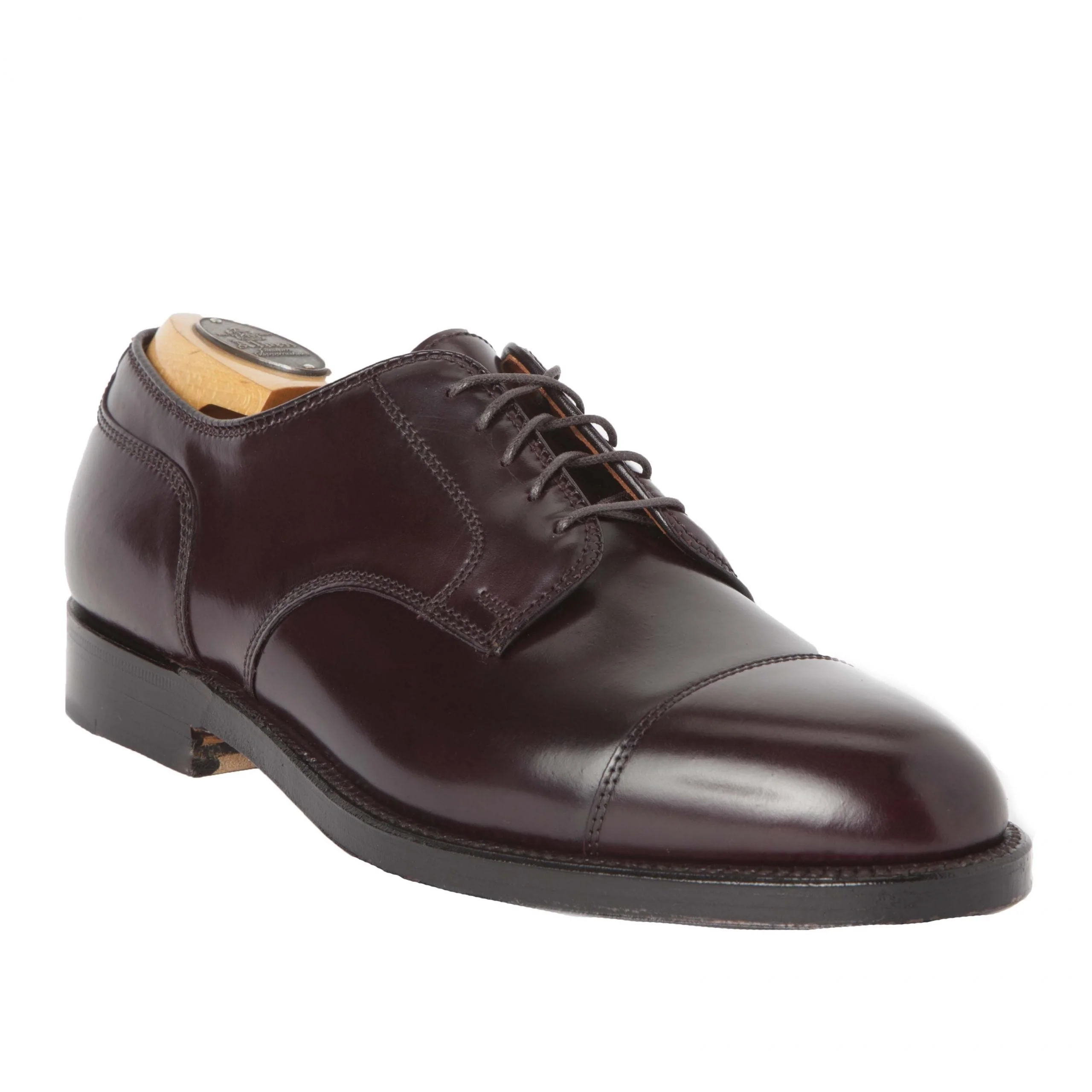 2160 - Cap Toe Blucher in Color 8 Shell Cordovan - Image 3