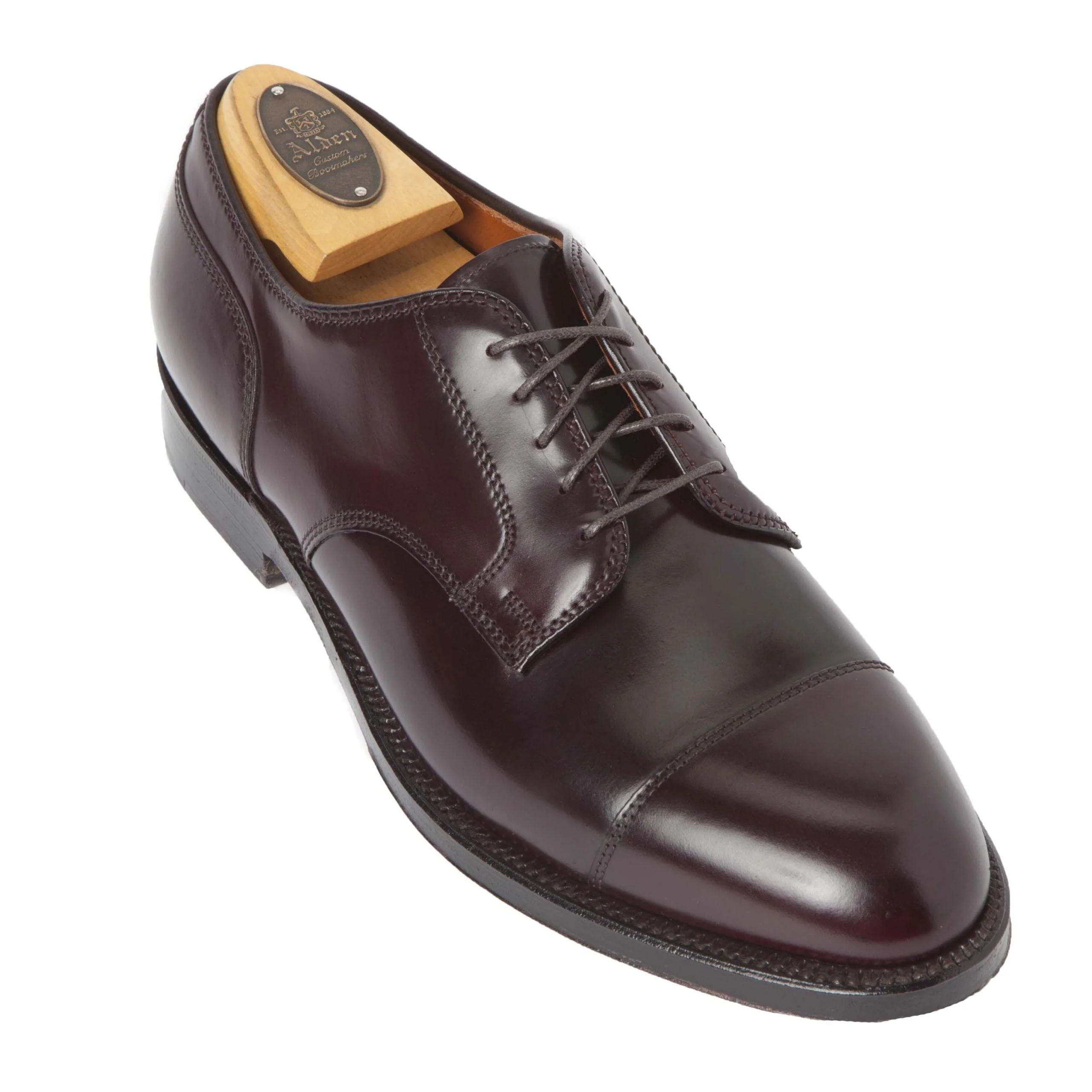 2160 - Cap Toe Blucher in Color 8 Shell Cordovan - Image 4