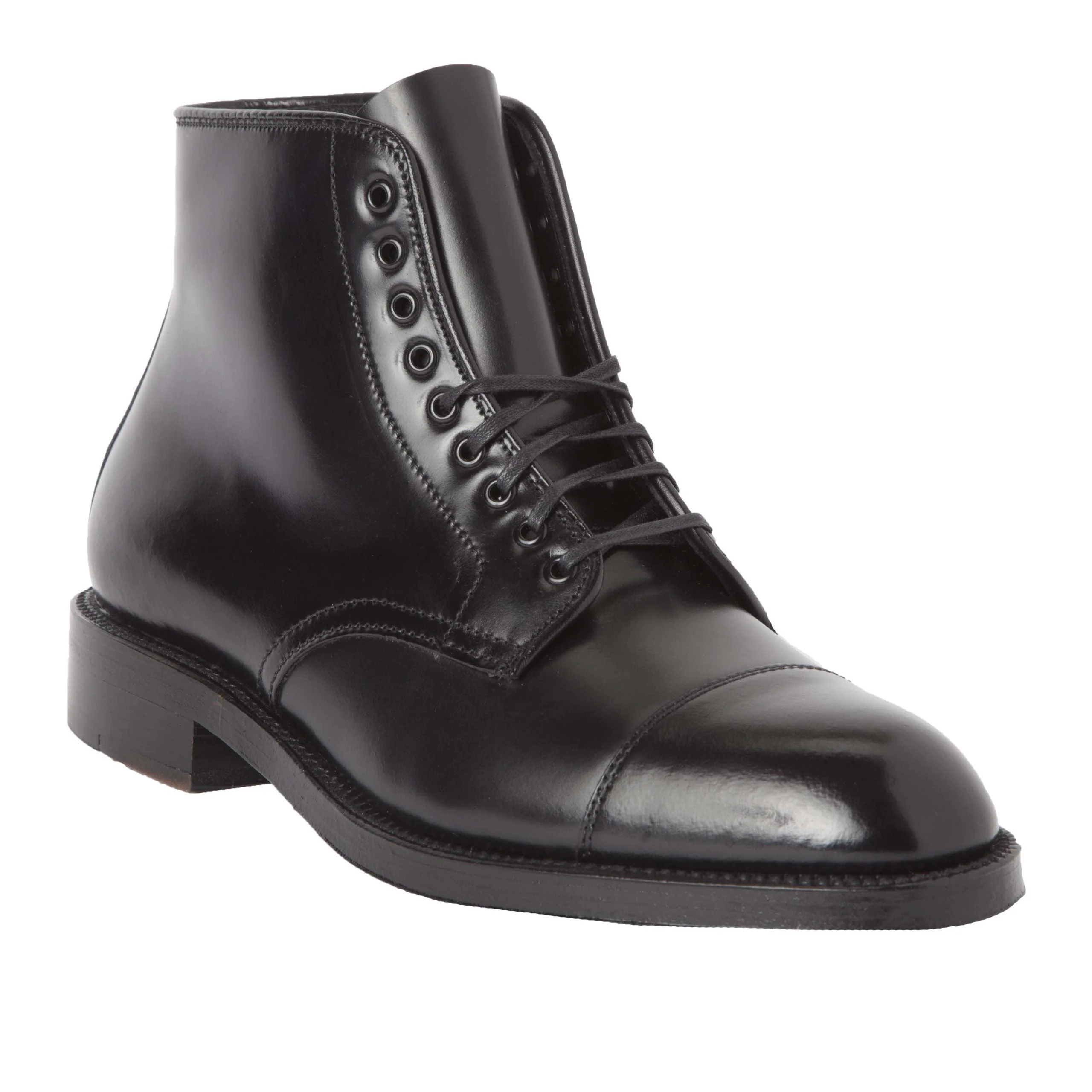4065 - Cap Toe Boot in Black Shell Cordovan - Image 4