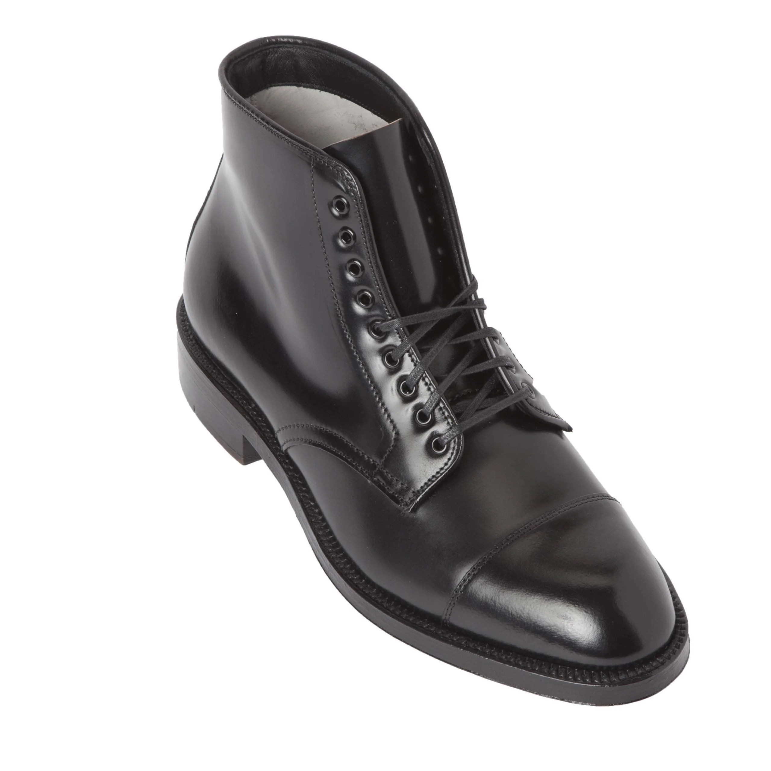4065 - Cap Toe Boot in Black Shell Cordovan - Image 5
