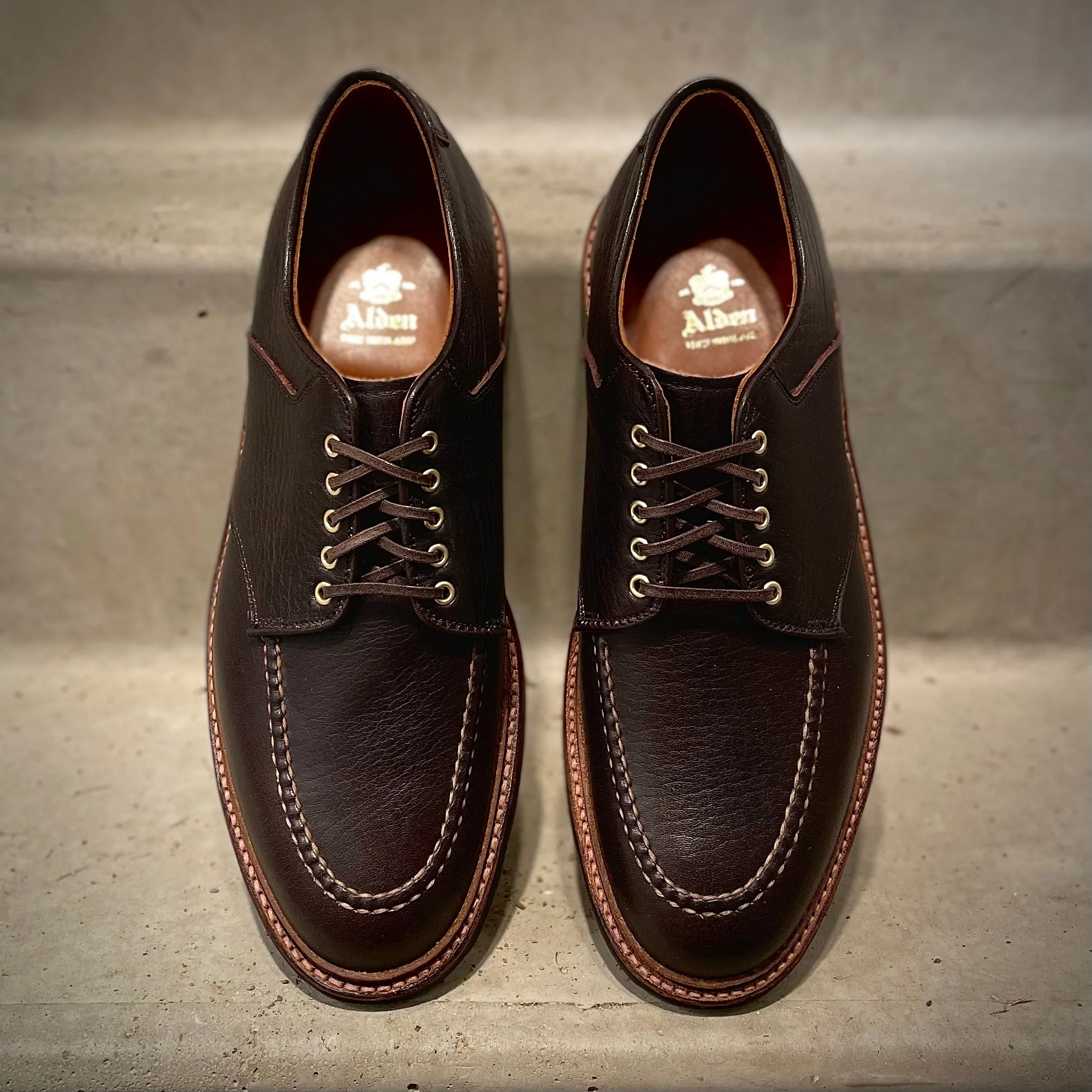 D1613C - "The Belmont" Saddle Blucher Lux Arabica Calf - Image 2