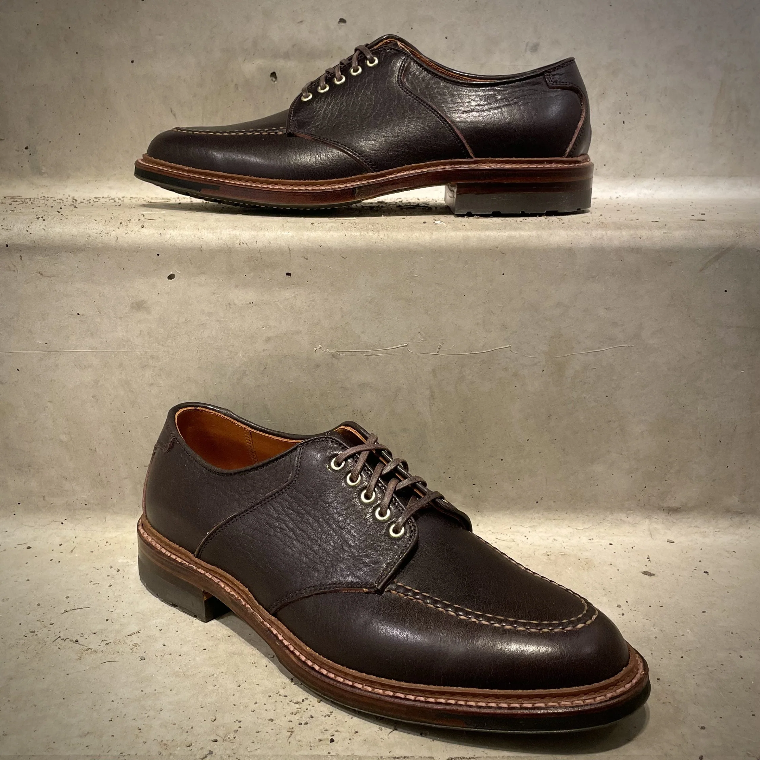 D1613C - "The Belmont" Saddle Blucher Lux Arabica Calf - Image 3