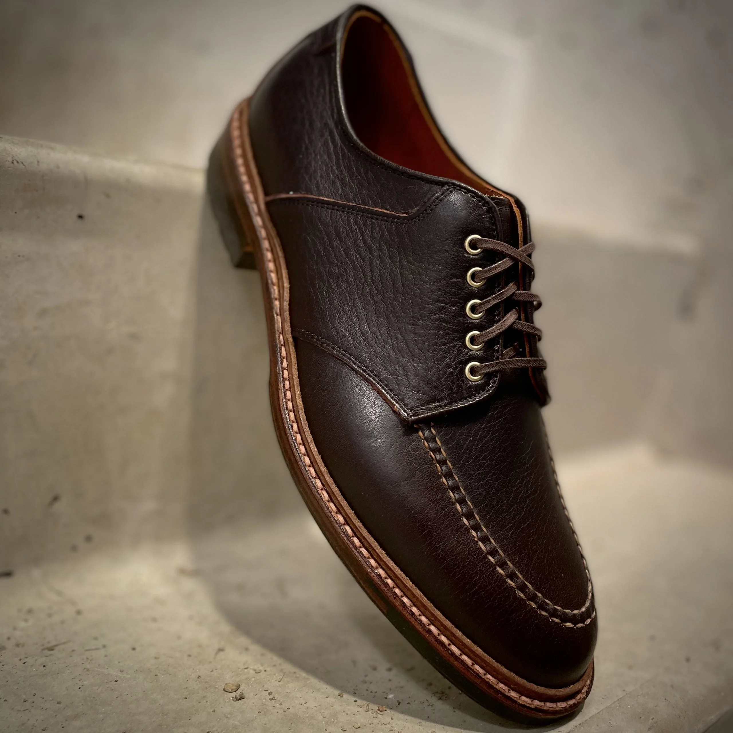 D1613C - "The Belmont" Saddle Blucher Lux Arabica Calf - Image 5