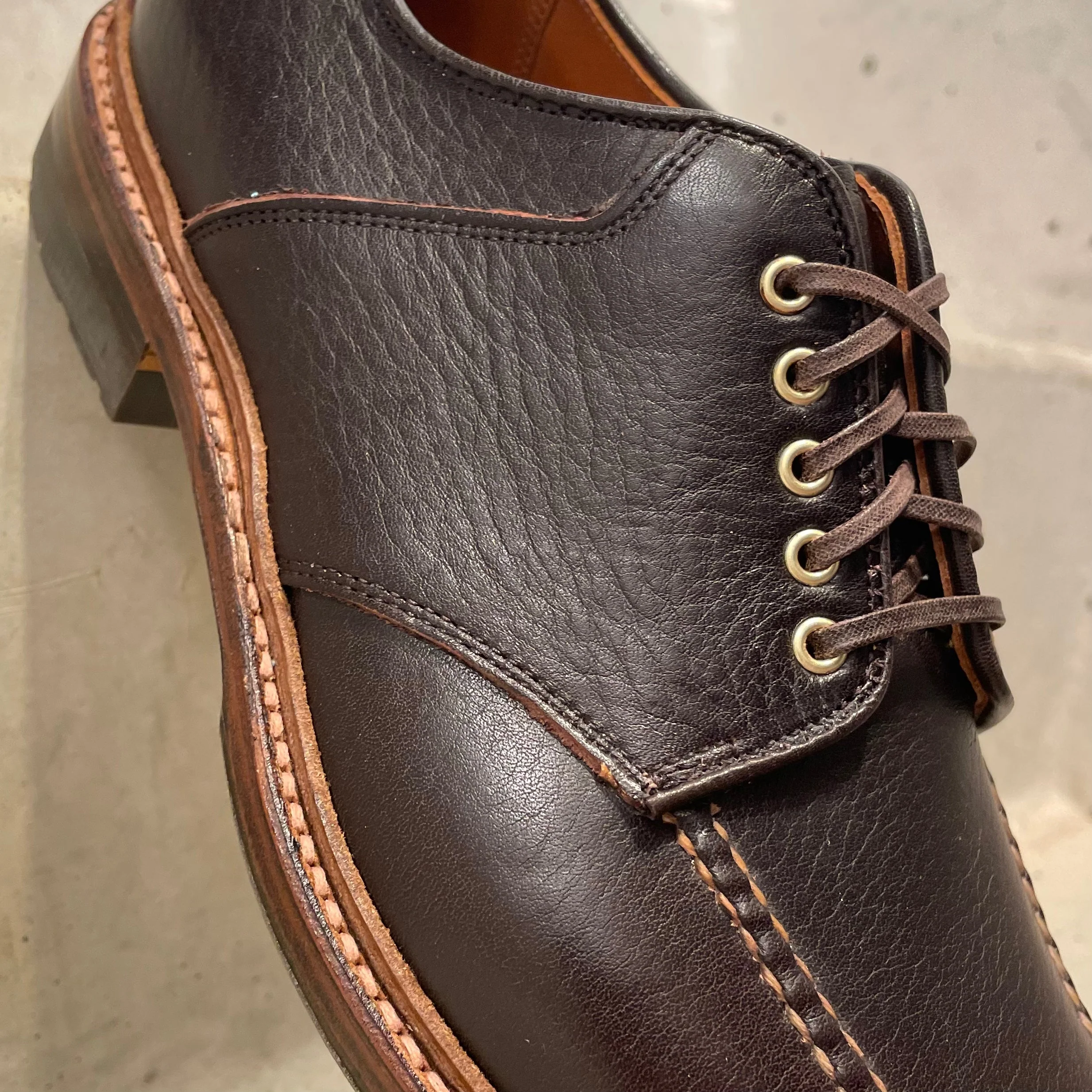 D1613C - "The Belmont" Saddle Blucher Lux Arabica Calf - Image 6
