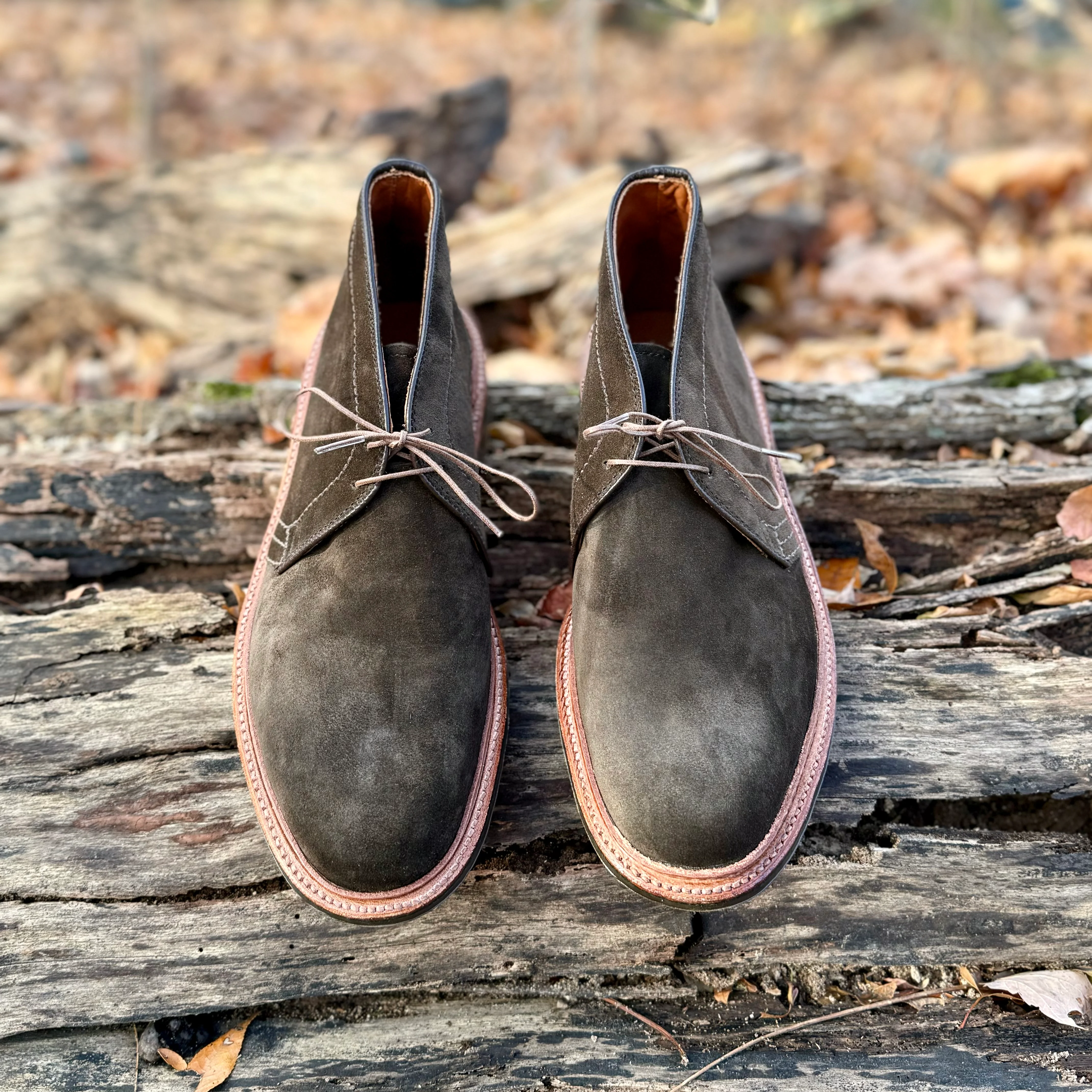 D1712L - Chukka Boot with L3 Sole in Loden Suede - Image 4