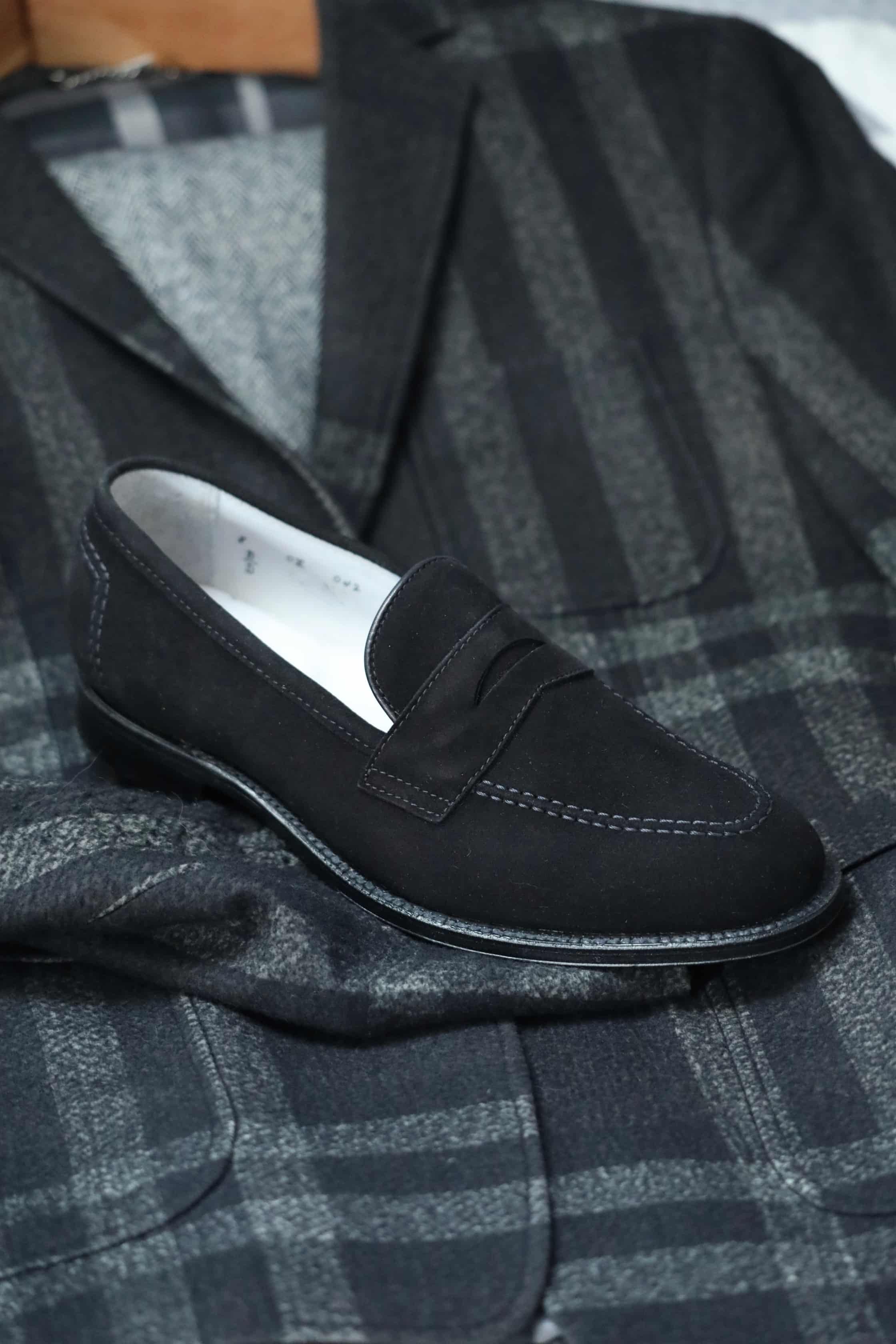 D2229 - The “Stuyvesant” Madison Penny in Black Suede - Image 10