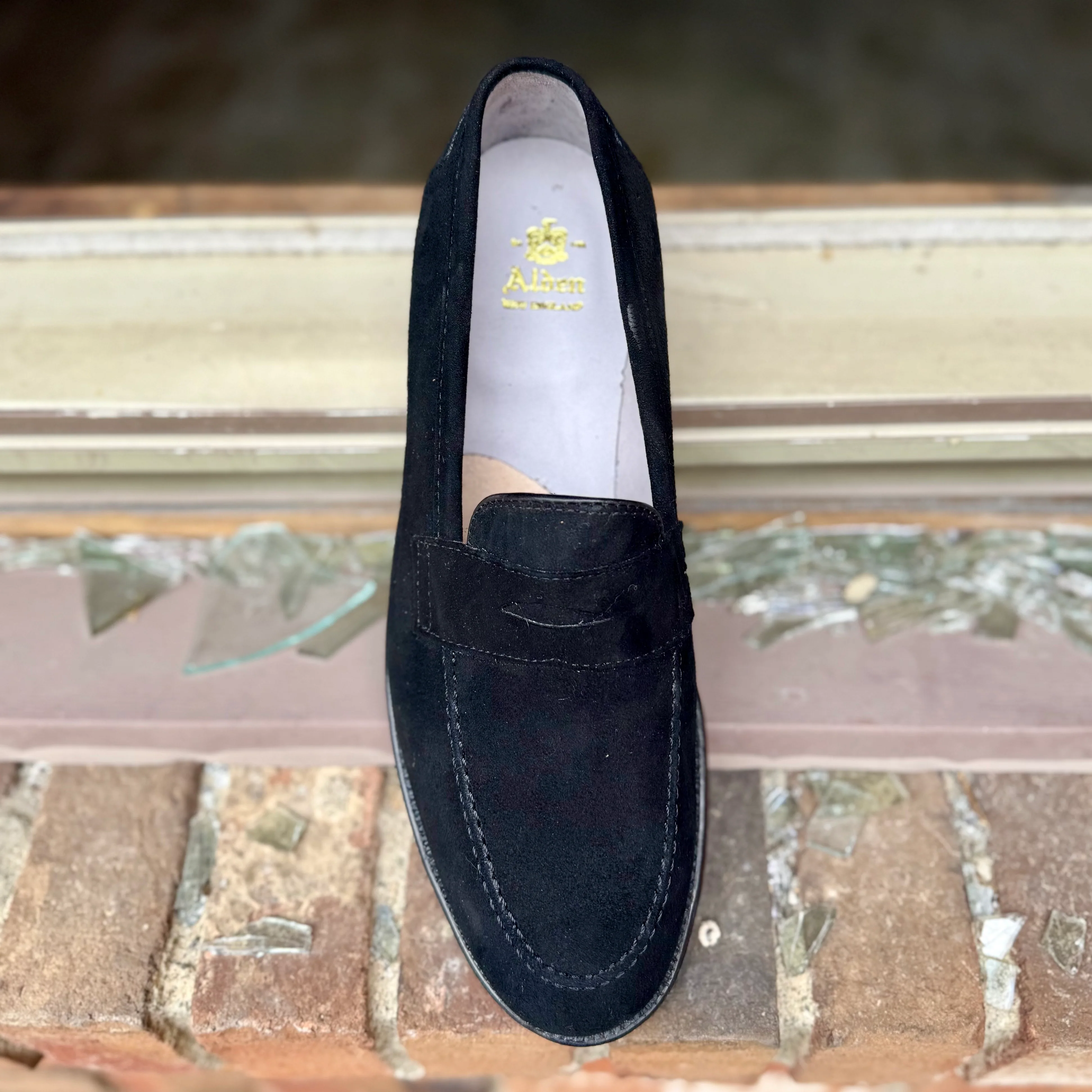 D2229 - The “Stuyvesant” Madison Penny in Black Suede - Image 6