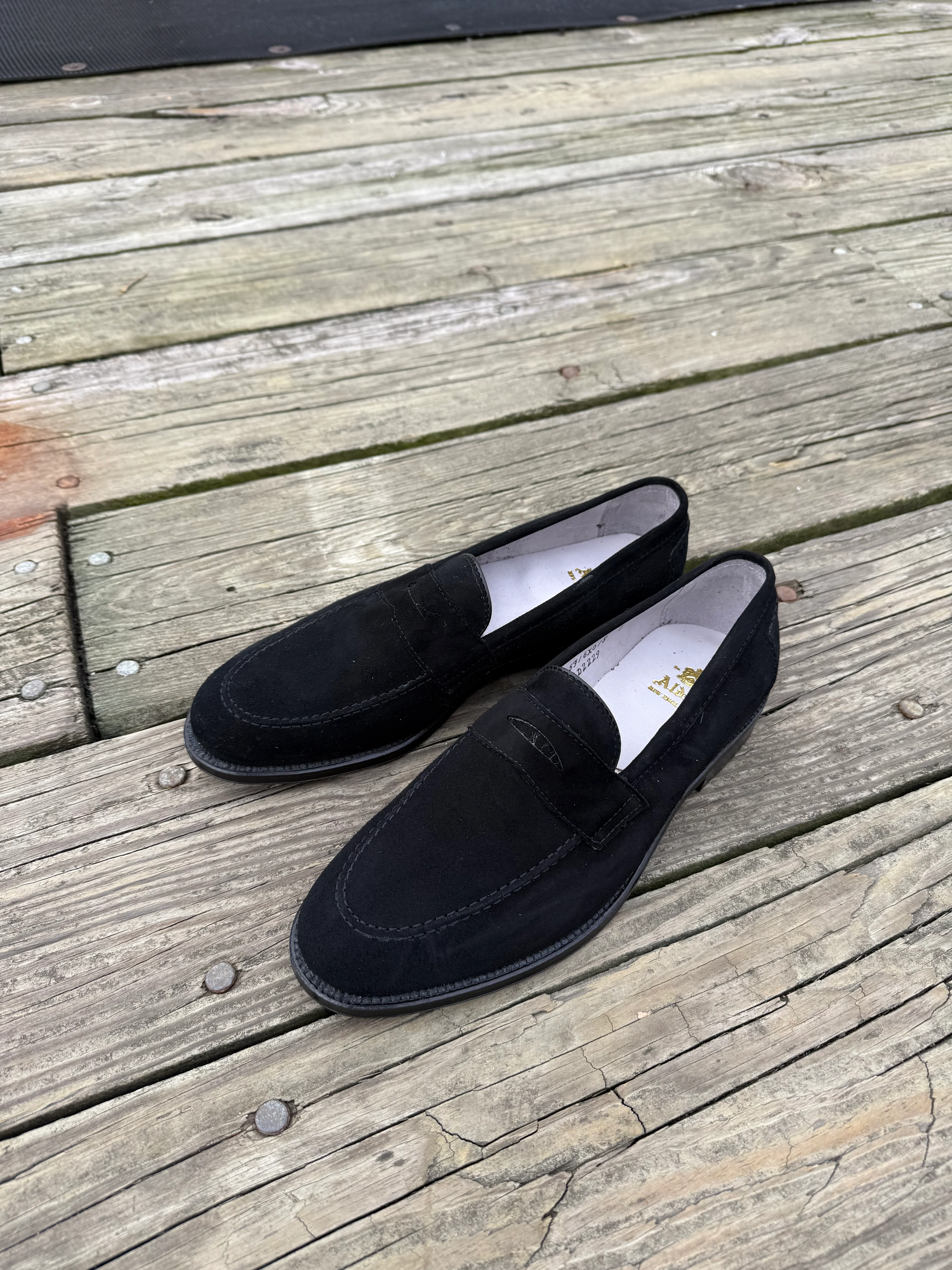 D2229 - The “Stuyvesant” Madison Penny in Black Suede - Image 9