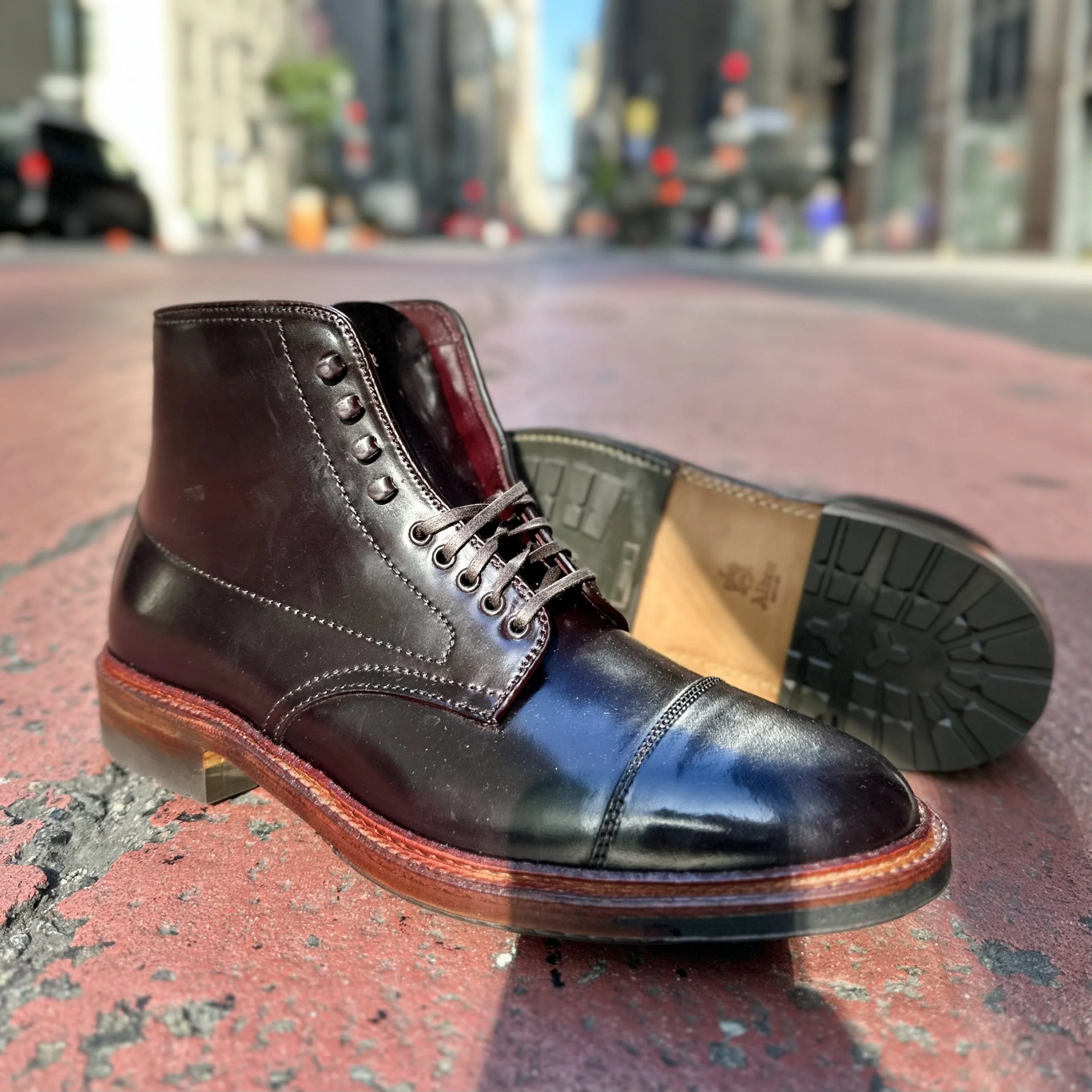 D2824HC - Cap Toe Boot w Commando in Color 8 Shell - Image 5