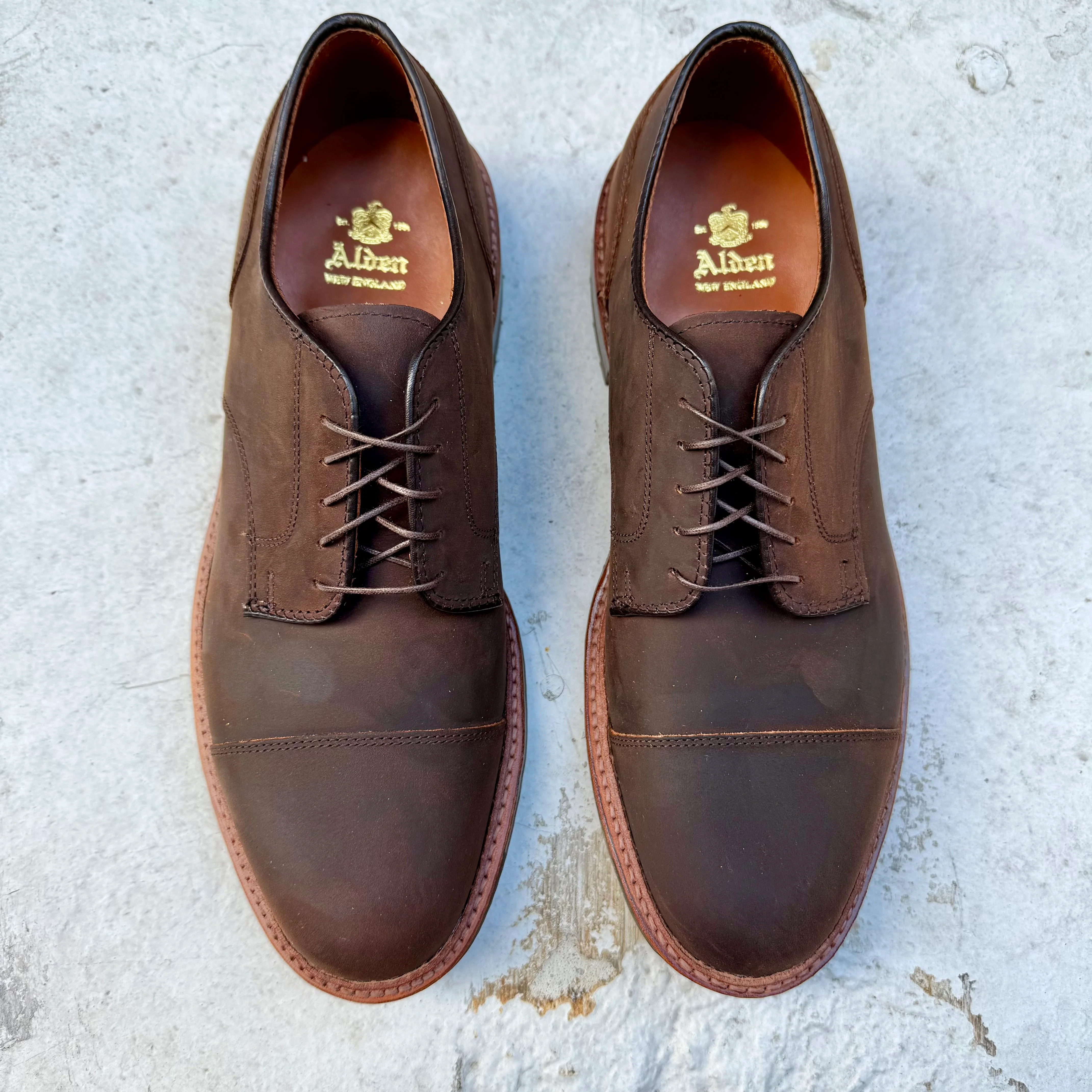 D4519C - Tobacco Chamois Cap Toe Blucher - Image 2