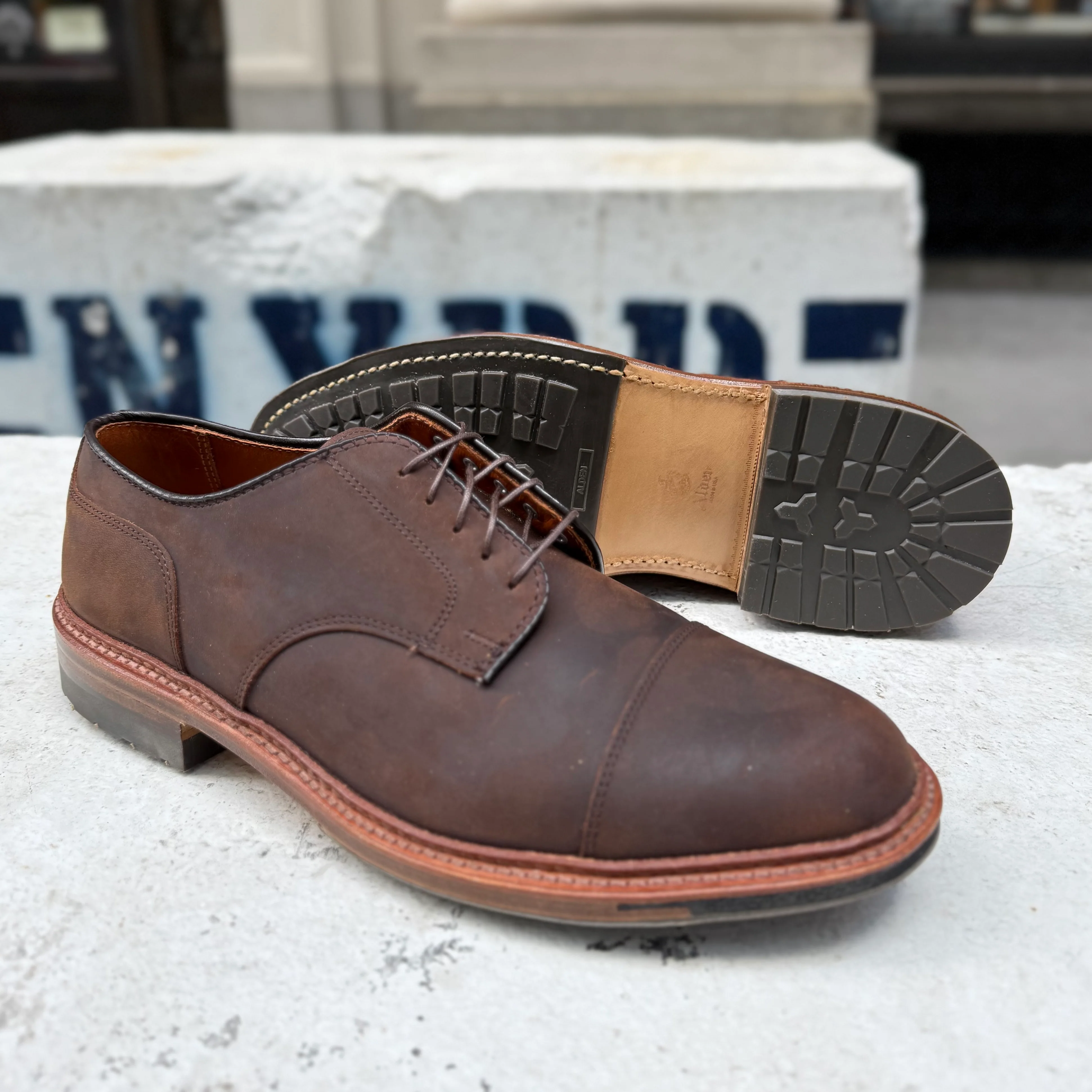 D4519C - Tobacco Chamois Cap Toe Blucher - Image 5