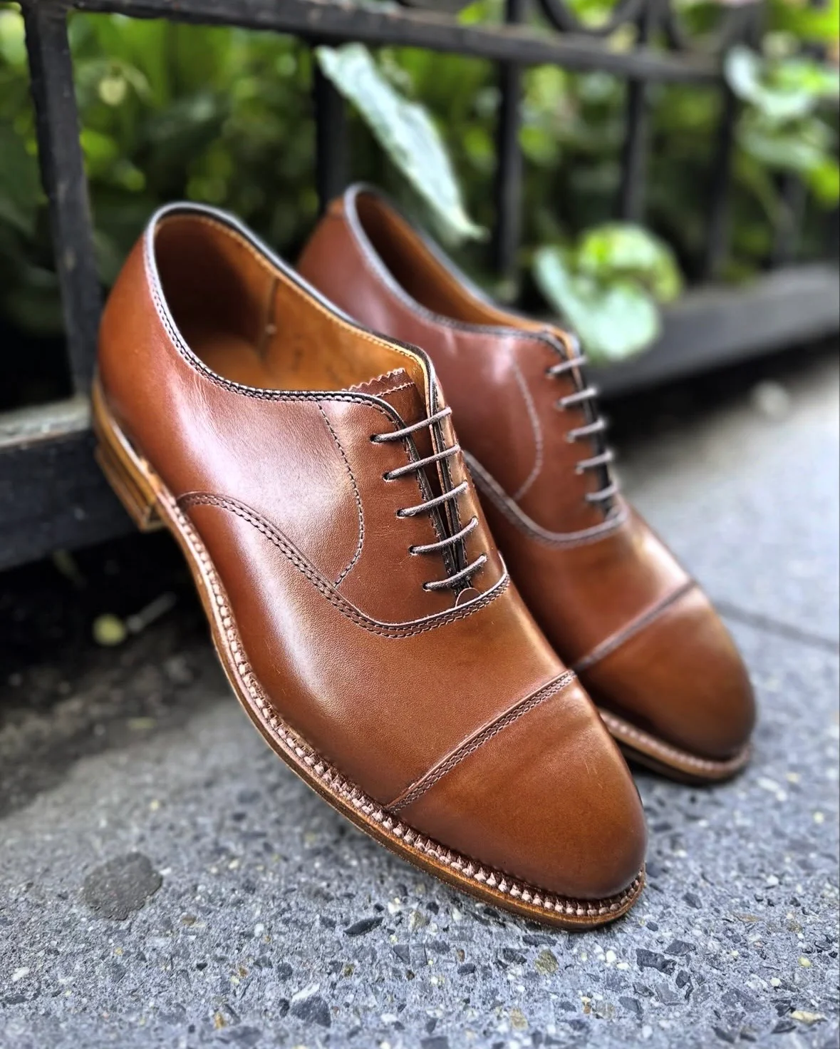 D5310 - Straight Tip Oxford in Madison Brown Calf