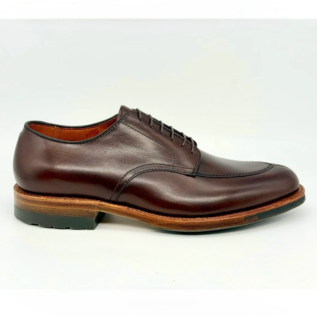 D6629C - Brown Calf V Tip Blucher w Commando Sole - Image 3