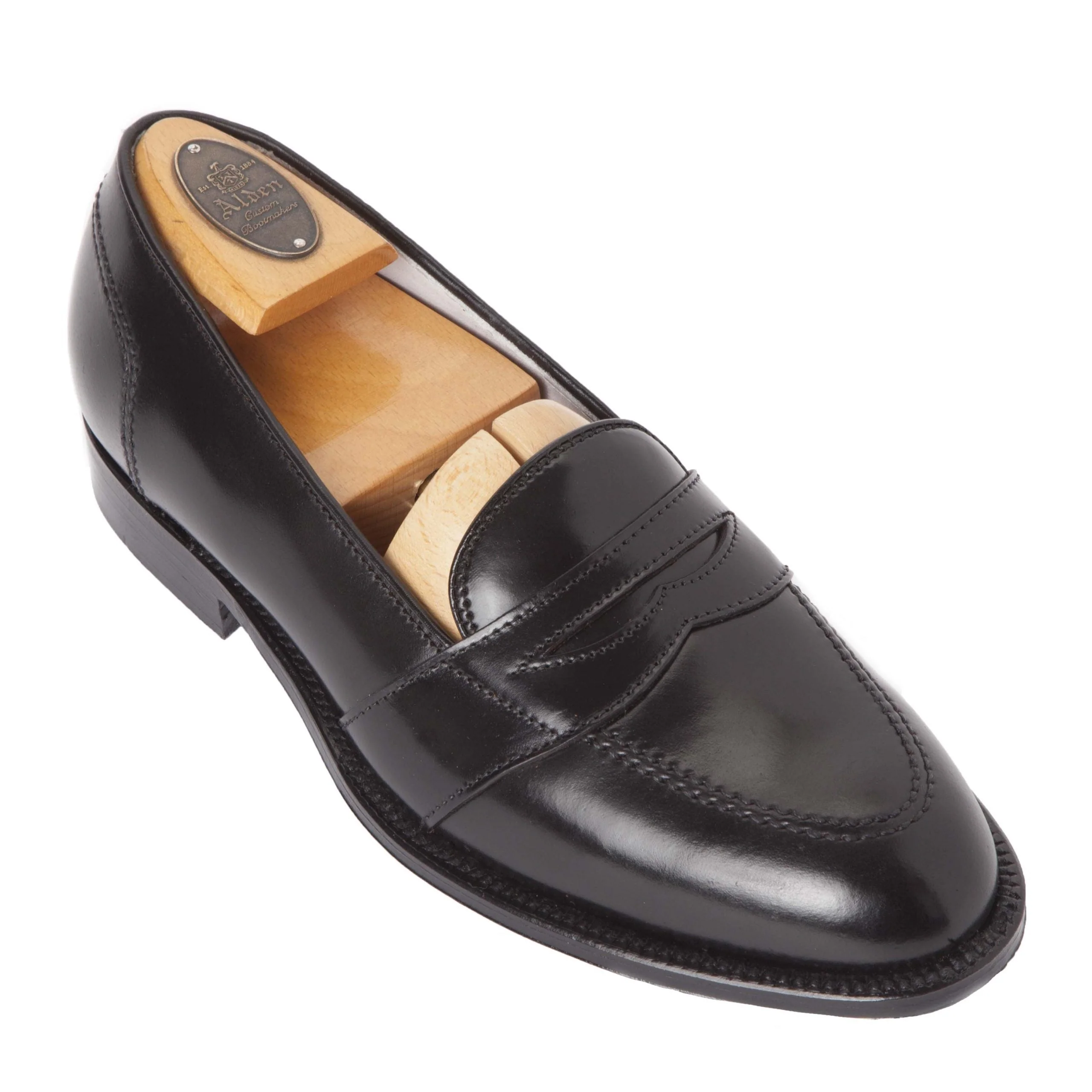 6845 - Full Strap Loafer in Black Shell Cordovan - Image 3