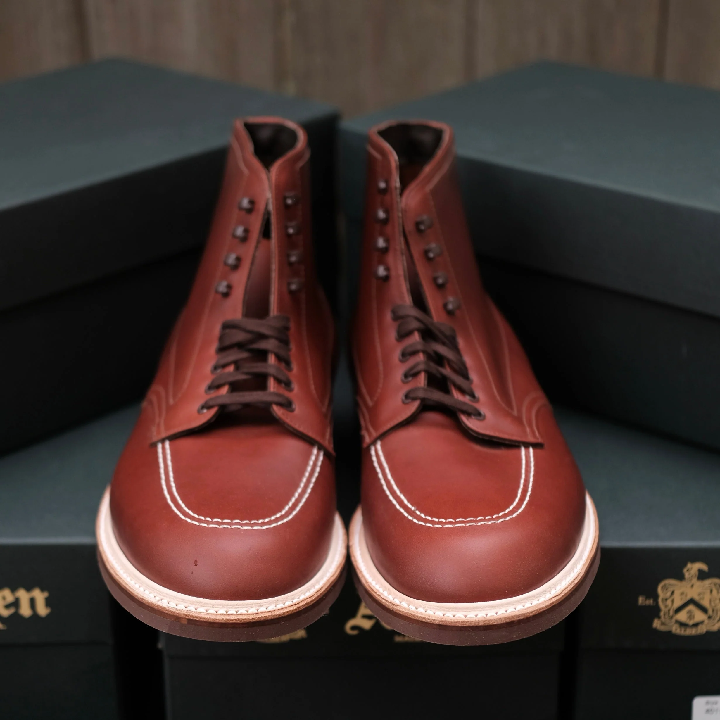 405 - Indy Boot (Original) in Mid Brown Calfskin - Image 2