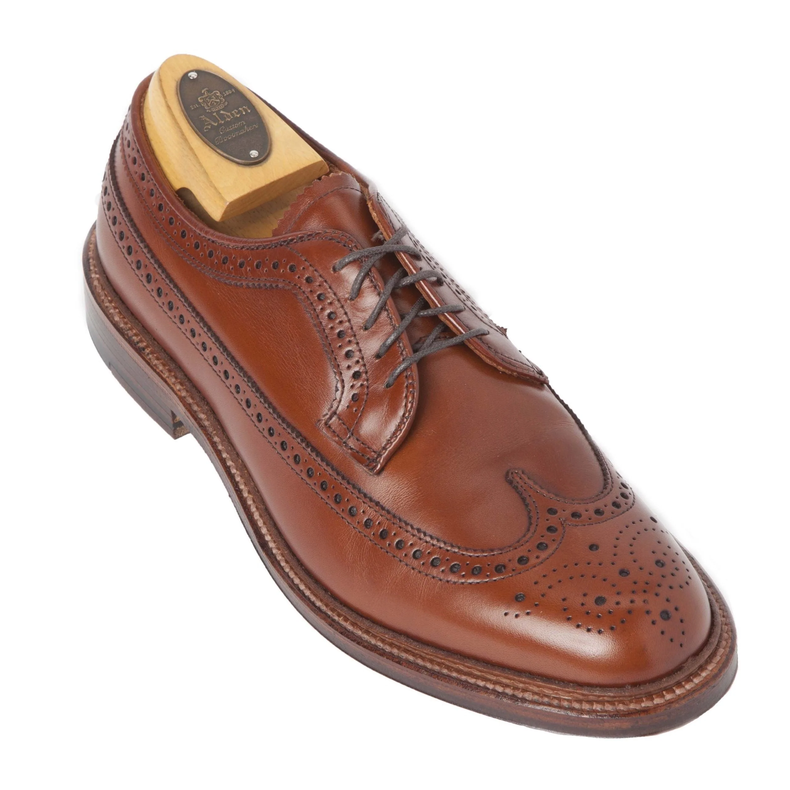 979 - Long Wing Blucher in Burnished Tan Calfskin - Image 5