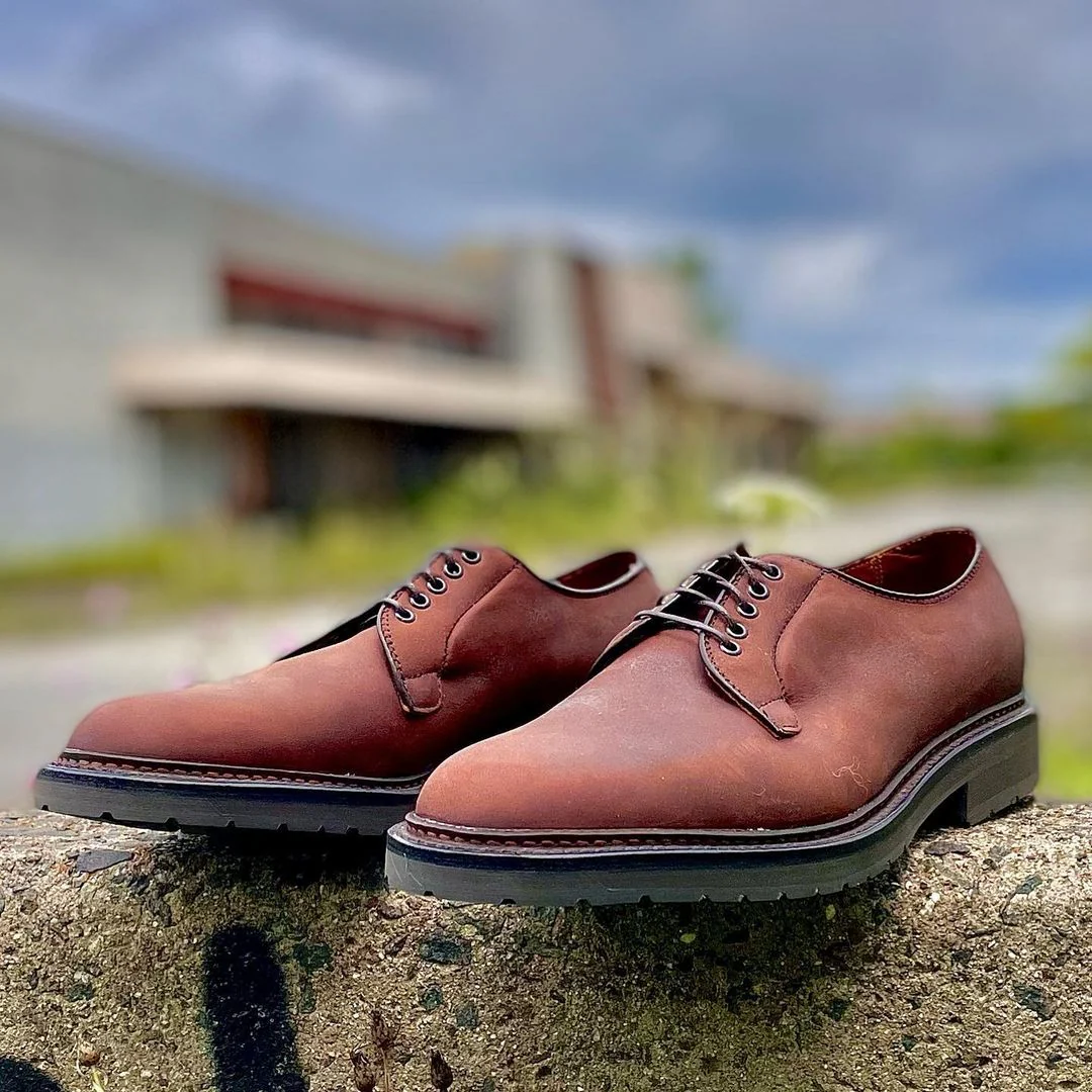 9431S - Plain Toe Blucher in Oiled Nubuck