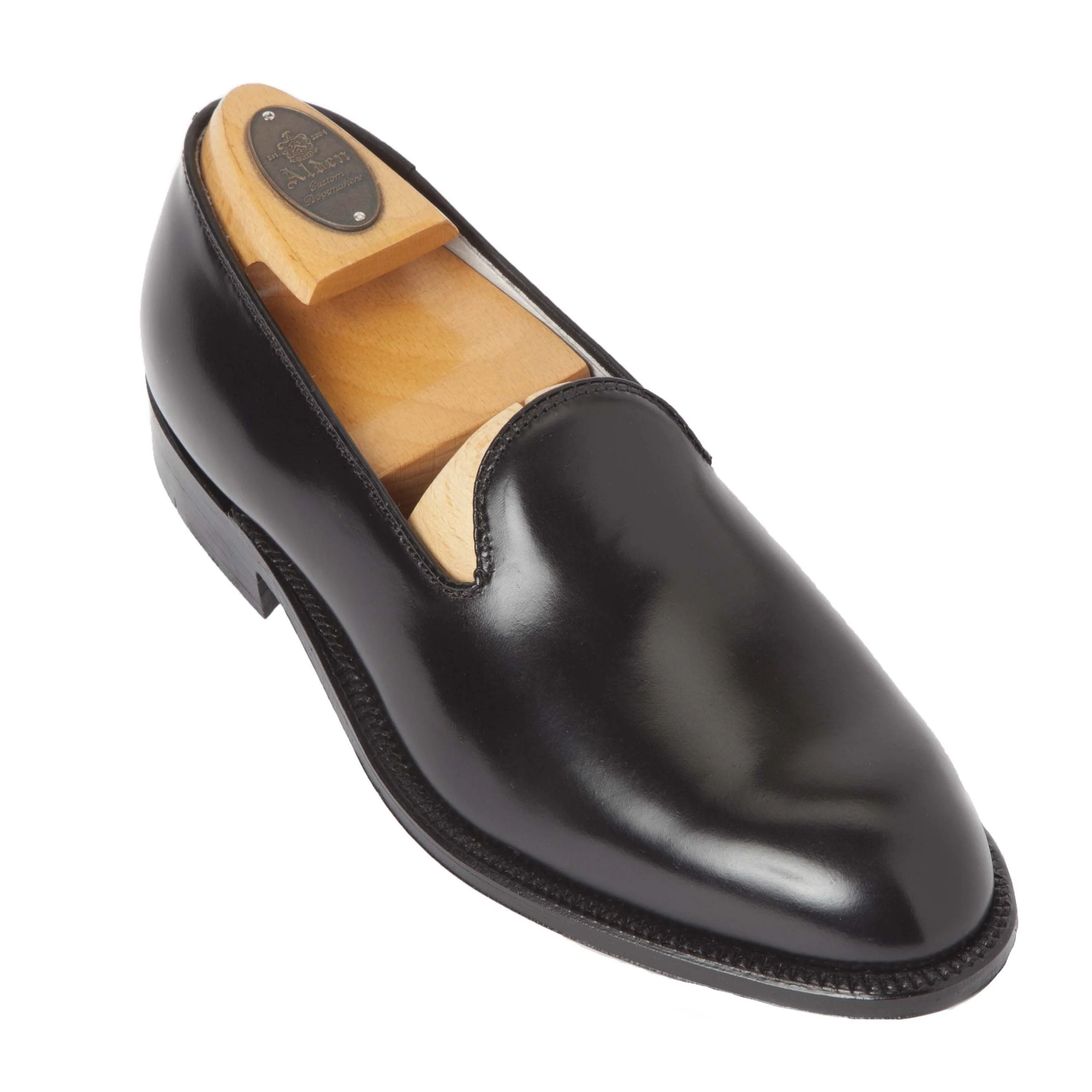 8815 - Plain Toe SlipOn in Black Shell Cordovan - Image 3