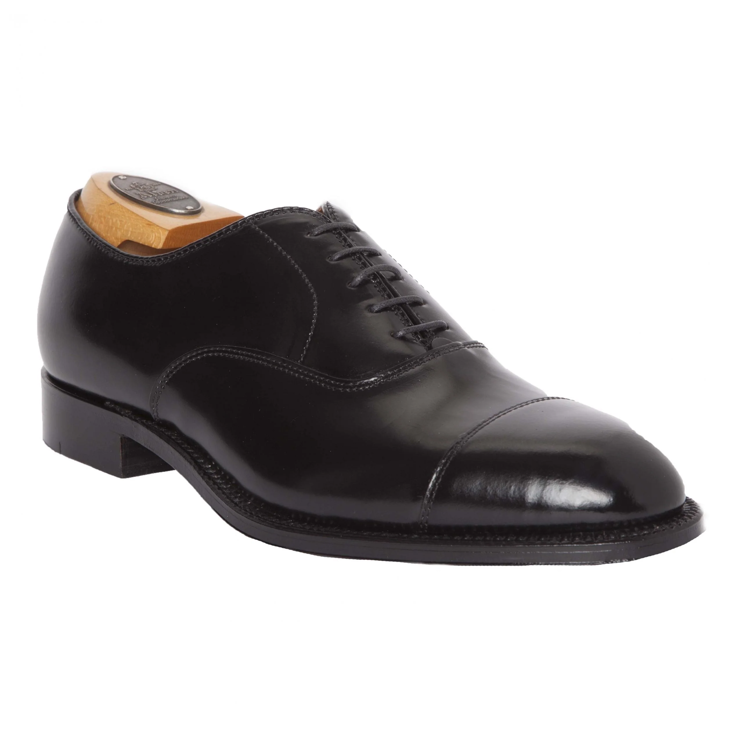 9071 - Straight Tip Bal in Black Shell Cordovan - Image 3