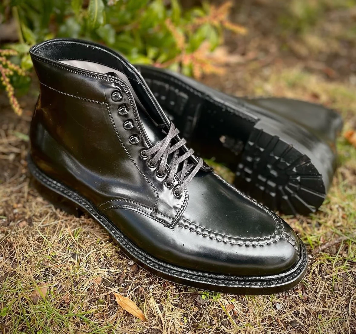 40219HC - NST Tanker Boot in Black Shell Cordovan