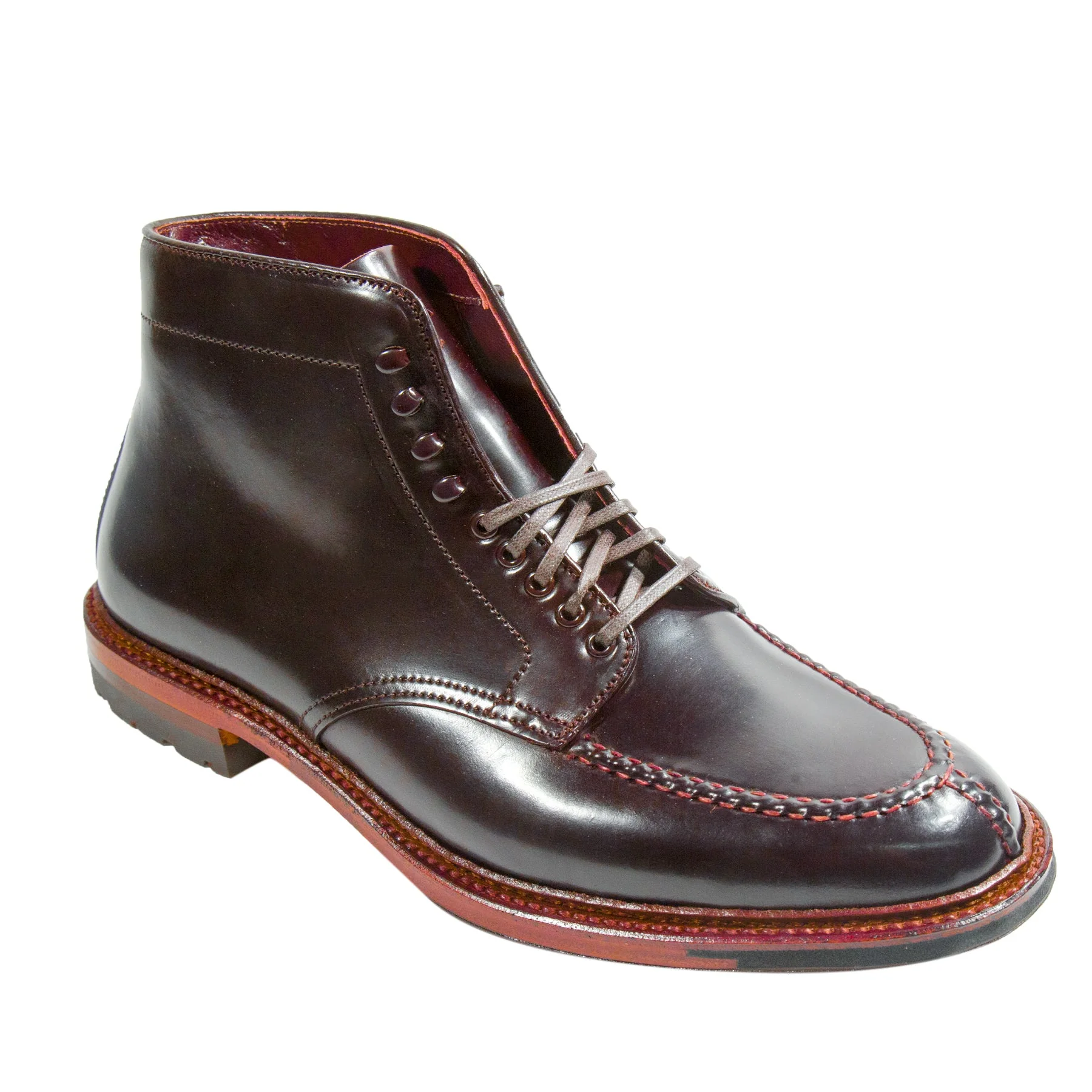 40218HC - NST Tanker Boot in Color 8 Shell Cordovan - Image 3