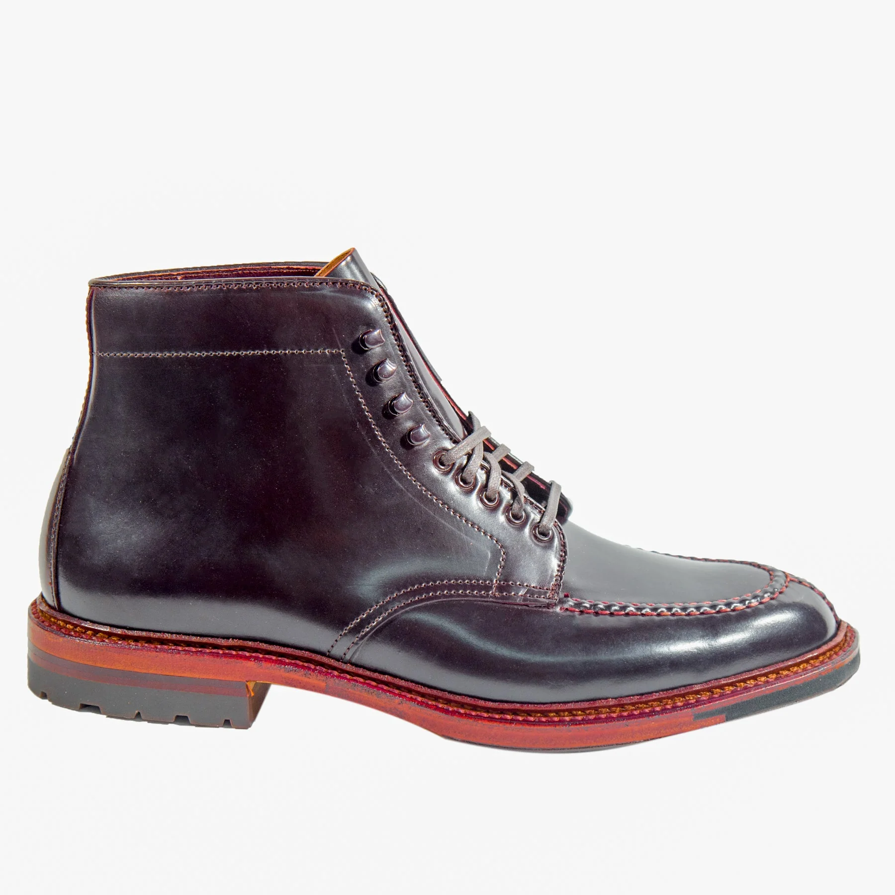 40218HC - NST Tanker Boot in Color 8 Shell Cordovan - Image 4