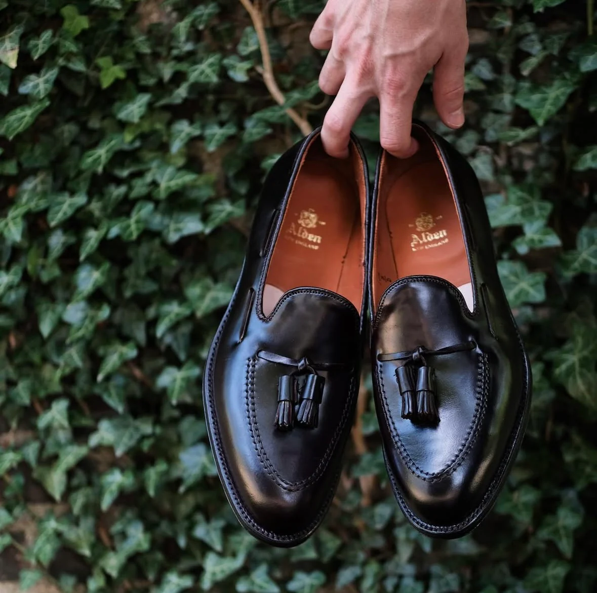 664 - Tassel Loafer in Black Shell Cordovan - Image 2