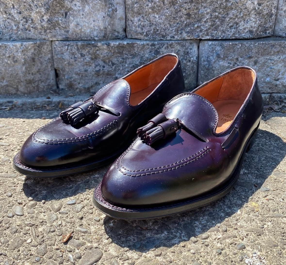 563 - Tassel Loafer in Color 8 Shell Cordovan