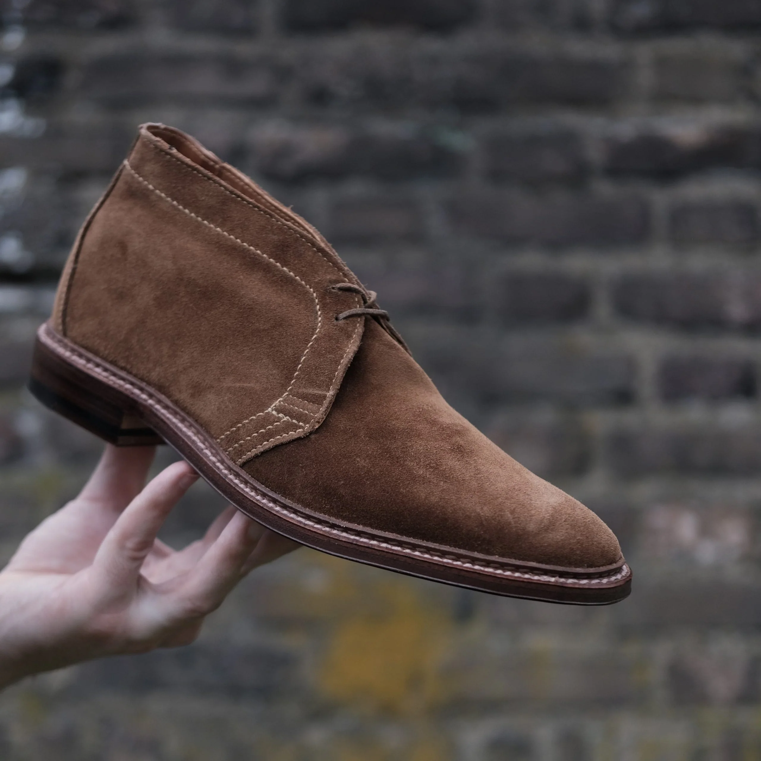 1493 - Unlined Chukka in Snuff Suede - Image 3