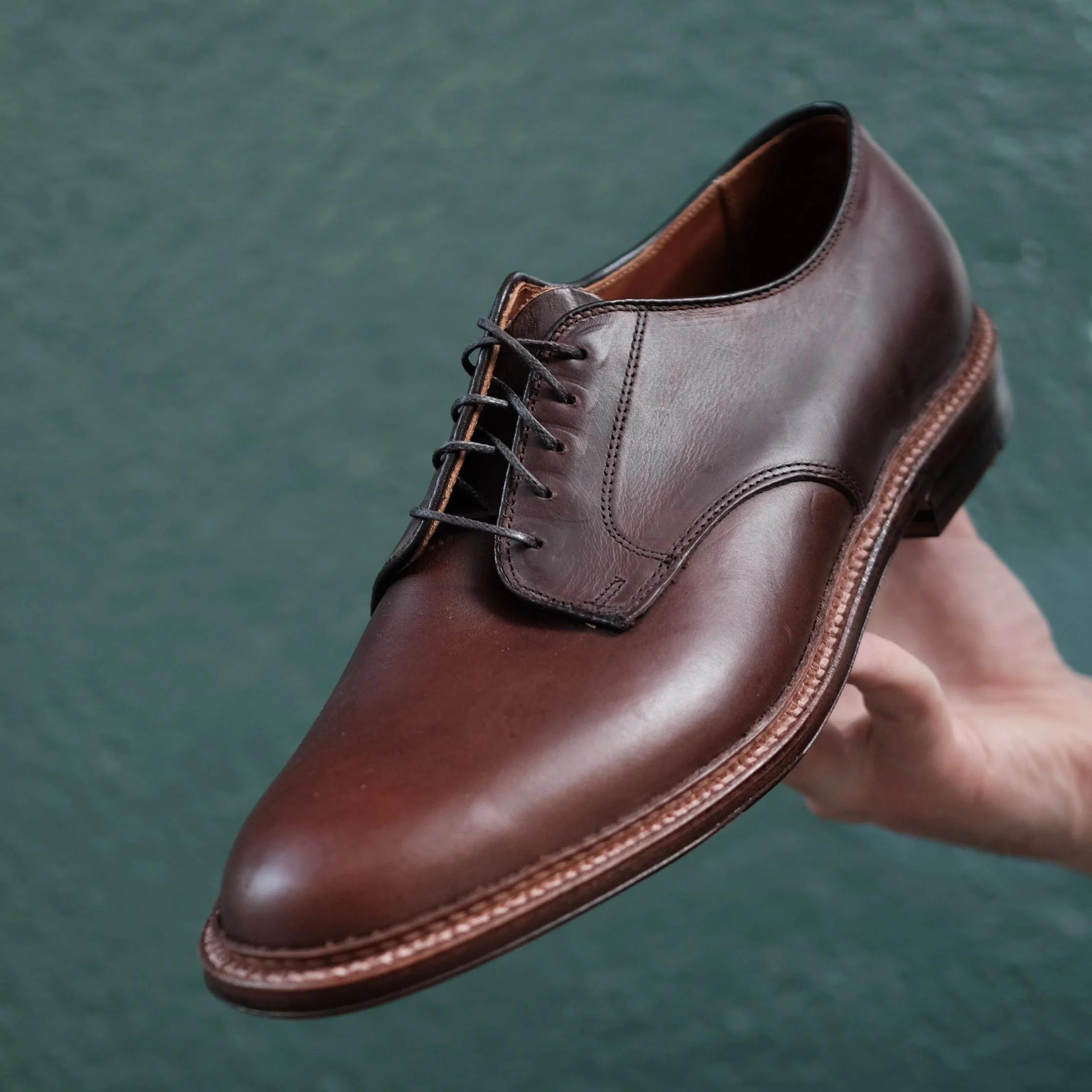 29364F - Unlined Plain Toe Dover in Brown Chromexcel - Image 2